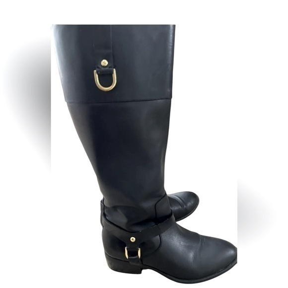 Ralph Lauren Shoes - Ralph Lauren Black Leather Classic Mesa Riding Boots